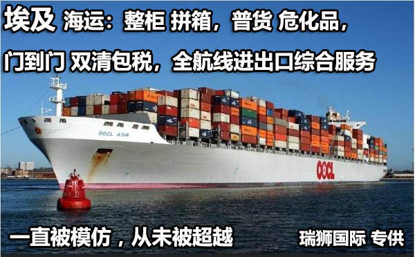 埃及進口清關(guān)公司  埃及進口貨運代理 埃及國際物流有限公司